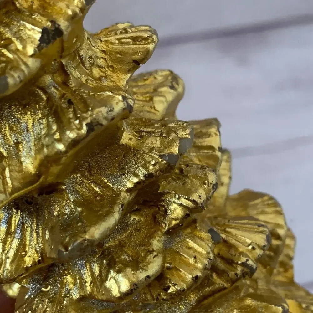Vintage Chesapeake Bay Candle Gold Christmas Tree Candle 5
